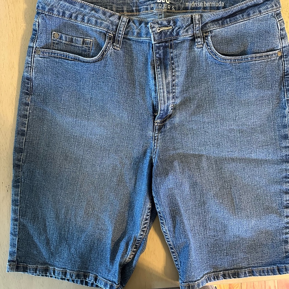 Riders by Lee Blue Denim Bermudas Relaxed Fit